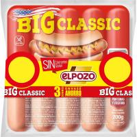 Salchicha big Frankfurt ELPOZO, pack 3x200 g