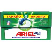 Detergente en cápsulas Original ARIEL, caja 43 dosis