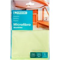 Bayeta microfibra para muebles EROSKI, 1 ud