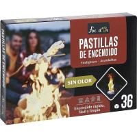 Pastillas de encendido sin olor FOC D'OR, caja 36 uds