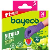 Guantes de nitrilo Talla S BAYECO, caja 20 uds