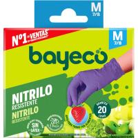 Guantes de nitrilo Talla M BAYECO, caja 20 uds