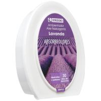 Ambientador absorbeolores de lavanda EROSKI, caja 150 g