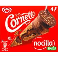 Helado disc de Nocilla CORNETTO, pack 4x90 ml