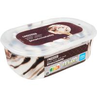 Helado de stracciatella EROSKI, tarrina 900 ml