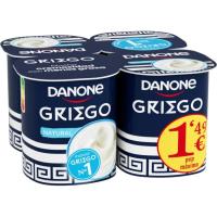 Yogur griego natural DANONE, pack 4x110 g