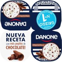 Yogur griego stracciatella DANONE, pack 4x110 g