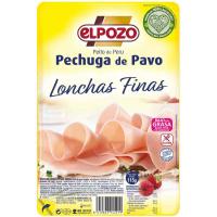 Pechuga de pavo ELPOZO, lonchas finas, bandeja 115 g