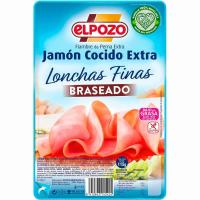 Jamón cocido braseado ELPOZO, bandeja 115 g