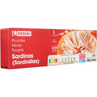 Sardinilla picante EROSKI, pack 2x90 g