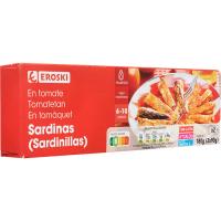 Sardinilla con tomate EROSKI, pack 2x90 g