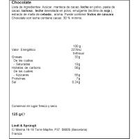 Chocolate con leche extrafino LINDT, tableta 125 g