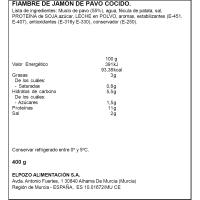Jamón de pavo mini ELPOZO, pieza 400 g