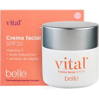 Crema facial con vitamina C SPF20 VITAL+ BELLE, tarro 50 ml