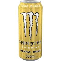 Bebida energética MONSTER Ultra Gold, lata 50 cl