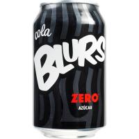 Refresco de cola BLURS ZERO AZÚCAR, lata 33 cl