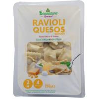 Ravioli de 4 quesos BONNATURA, bandeja 250 g