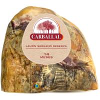 Jamón serrano reserva 14 M CARBALLAL, al corte, compra mínima 100 g