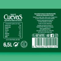 Agua mineral natural AGUA DE CUEVAS, garrafa 6,5 litros