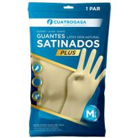 Guante de latex satinado Talla M CUATROGASA, 1 par