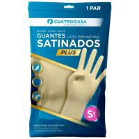 Guante de latex satinado Talla S CUATROGASA, 1 par