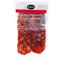 Chorizo ibérico NICO, loonchas, bandeja 40 g
