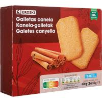 Galletas de canela EROSKI, paquete 470 g