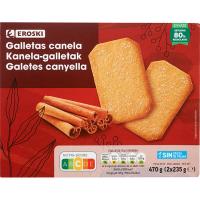 Galletas de canela EROSKI, paquete 470 g