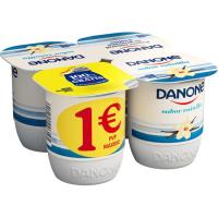 Yogur sabor vainilla DANONE, pack 4x120 g