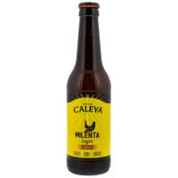 Cerveza Milenta lager CALEYA, botellín 33 cl