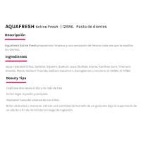 Dentífrico active fresh AQUAFRESH, tubo 125 ml