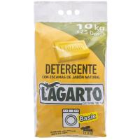 Detergente en polvo basic al jabón LAGARTO, saco 10 kg