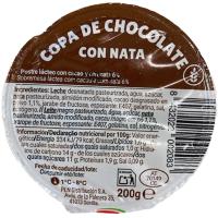 Copa de chocolate y nata MARGUI, tarrina 200 g