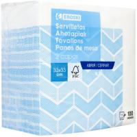 Servilleta decorada 2 capas EROSKI, paquete 100 uds