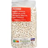 Alubia blanca larga EROSKI, paquete 1 kg