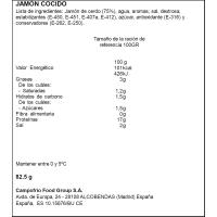 Jamón cocido CAMPOFRIO, bandeja 75 g