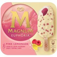 Helado Euphoria Pink Limonade MAGNUM, pack 3x90 ml