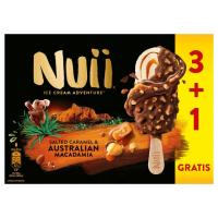 Helado caramelo&nueces macadamia australianas NUII, caja 274 g