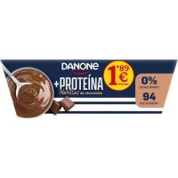 Natillas de chocolate + proteína DANONE, pack 4x120 g