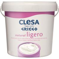 Yogur griego natural ligero CLESA, tarrina 900 g
