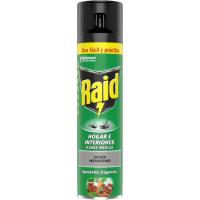 Insecticida hogar e interiores RAID, spray 400 ml