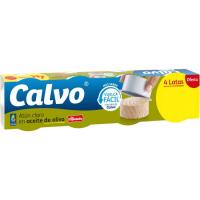 Atún claro en aceite de oliva CALVO, pack 4x65 g