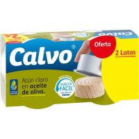 Atún claro en aceite de oliva CALVO, pack 2x65 g