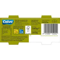 Atún claro en aceite de oliva CALVO, pack 2x65 g