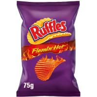 Patatas flamin hot RUFFLES, bolsa 75 g