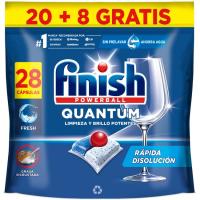 Lavavajillas máquina FINISH Quantum, pack 20+8 dosis