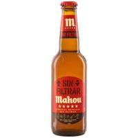 Cerveza sin filtrar MAHOU, botellín 33 cl