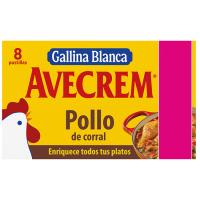 Caldo de pollo AVECREM GALLINA BLANCA, 8 pastillas, caja 80 g