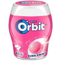 Chicle de Bubblemint en gragea ORBIT, bote 64 g