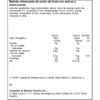 Refresco de naranja KAS, botella 2 litros